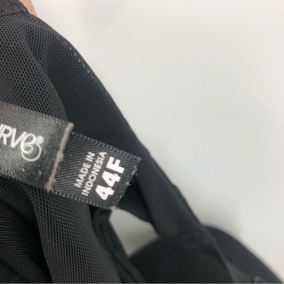 Torrid 44F T-shirt Lightly lined smooth 360° Back smoothing bra black 0873 - Picture 9 of 10